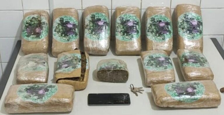 PM apreende mais de 13 kg de maconha em Ipirá