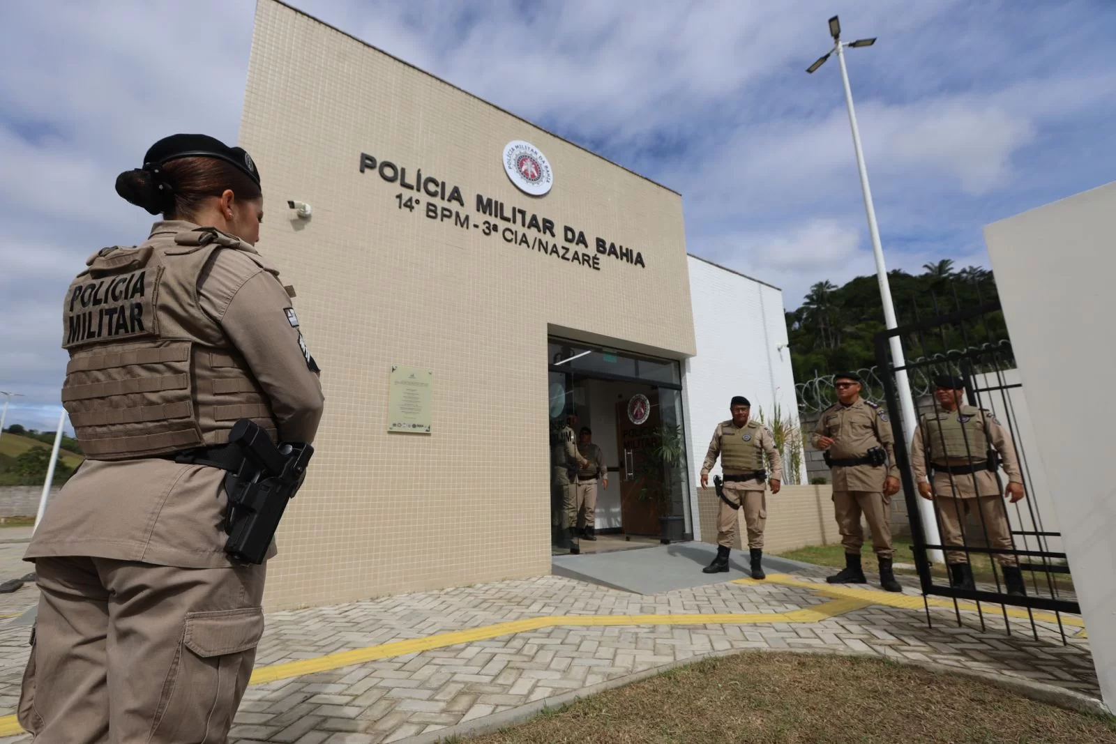 Em Nazaré, governador inaugura mais uma unidade integrada da segurança pública e amplia o abastecimento de água na região 1 14 BPM