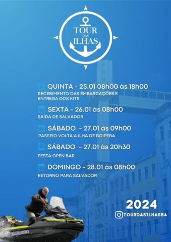 - TOUR DAS ILHAS vai percorrer 3 destinos e contará com roteiro inédito