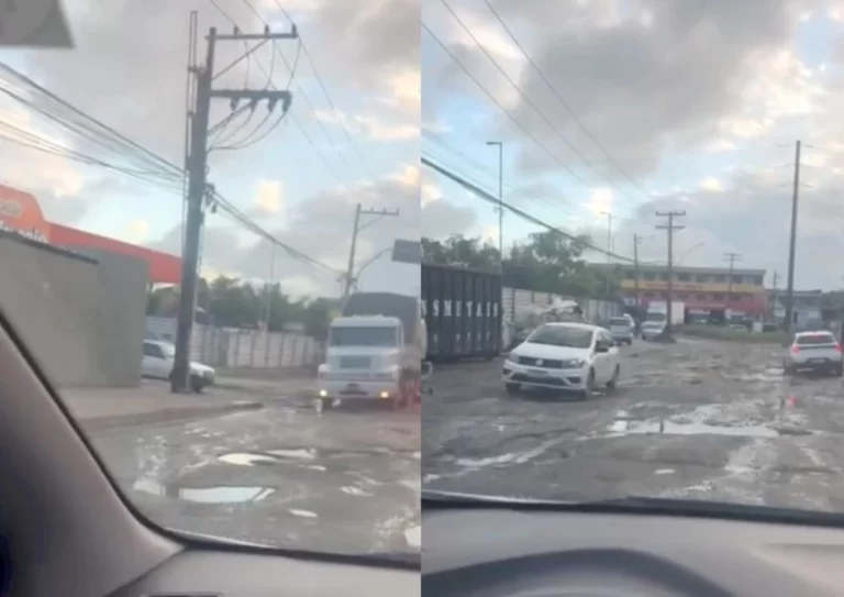 PENEIRA NO ASFALTO: Buracos na Estrada do Derba causam prejuízos, acidentes e revolta de moradores