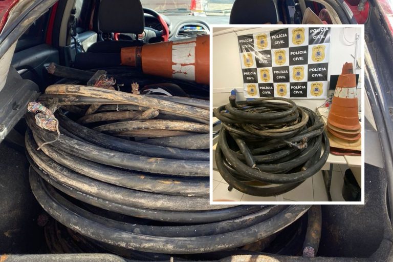 Polícia Civil prende quatro homens por furto de cabos de telefonia em Vera Cruz