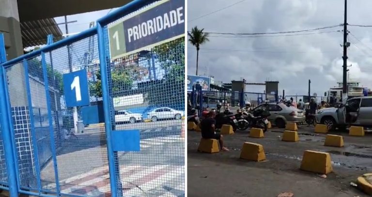 POVO TÁ RETADO! Atraso e ferry boat quebrado no terminal de São Joaquim