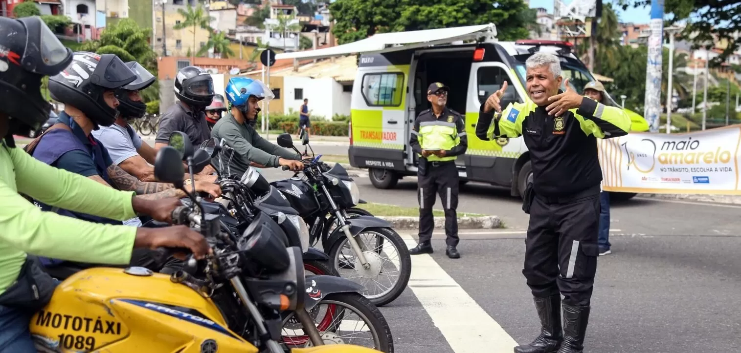 Maio Amarelo: Transalvador promove ações para motociclistas nesta quinta (16)