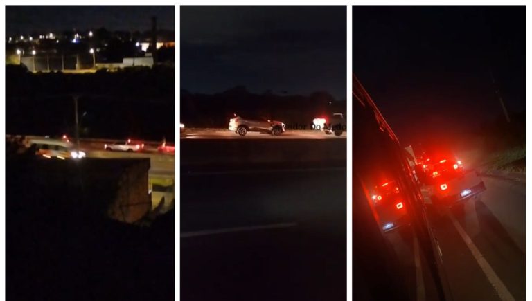 VEÍCULOS NA CONTRAMÃO! Tiros, pânico e mortes em plena estrada do Cia Aeroporto
