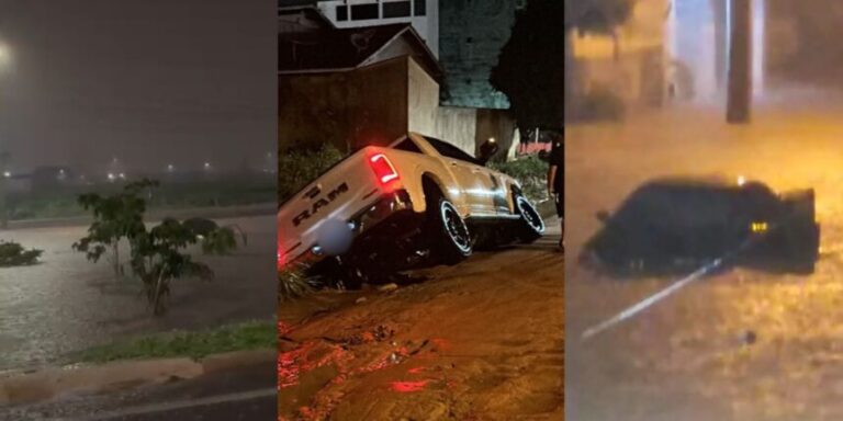 VÍDEO: Chuvas arrastam carros, alagam ruas e casas e provocam quedas de árvores em Luís Eduardo Magalhães