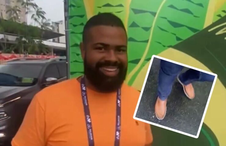 É CARNAVAL! Tudo pronto e “repórter policial” surge de sapato social para cobertura; assista