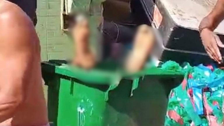 SARAMANDAIA: Corpo de homem é jogado em carro de lixo
