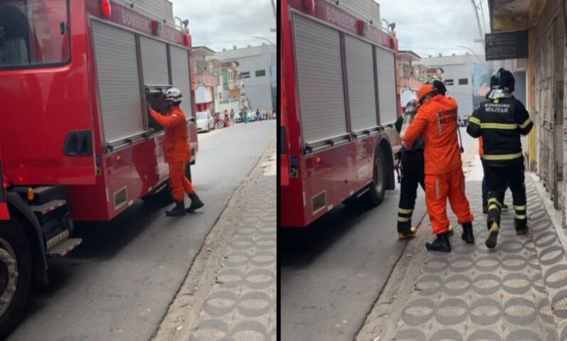 Incêndio atinge clínica da mulher de Candeias 1 - Incêndio atinge clínica da mulher de Candeias