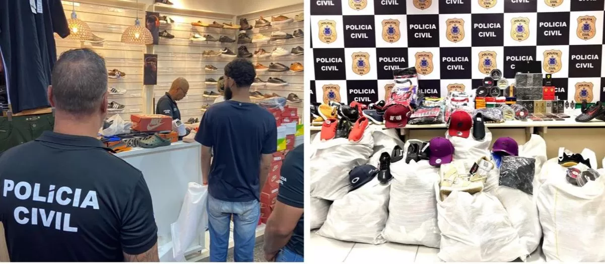 Operação Simulatum apreende mais de R$ 7 mil em materiais falsificados em Feira de Santana