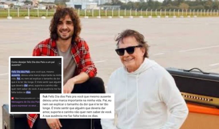 ‘NEM SEI EXPLICAR O TAMANHO DA DOR’: Fiuk copia texto da internet para lamentar ausência de Fábio Jr.