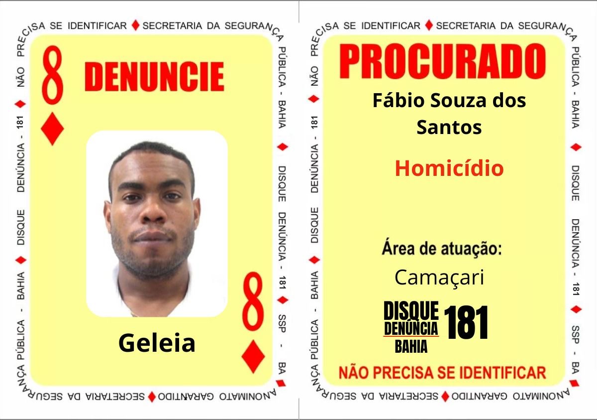 - ‘TORRES’ do BDM e mais três bandidos inseridos no Baralho do Crime