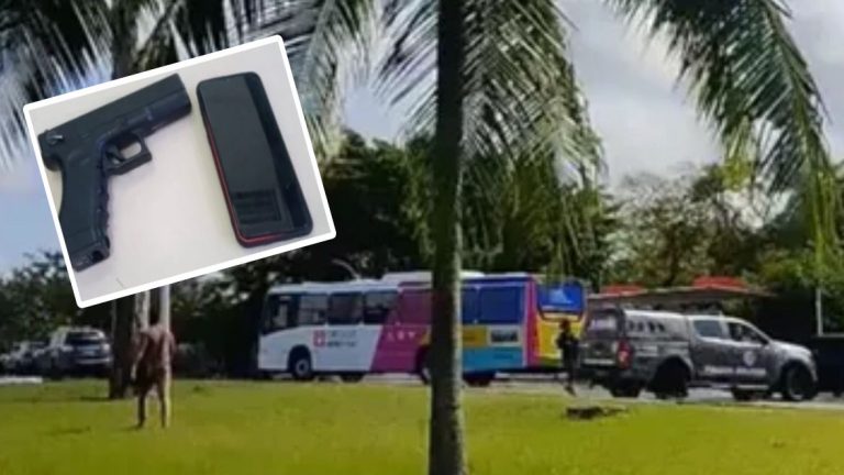 ESTAVA COM ARMA FALSA: Bandido faz motorista de ônibus refém em tentativa de assalto no CAB