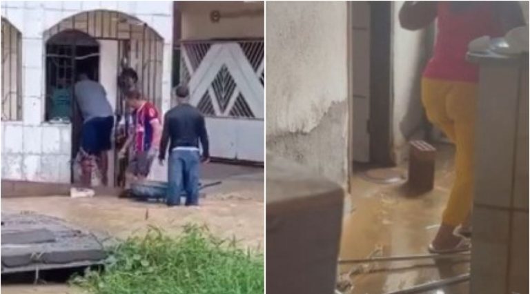 Chuva causa alagamentos em diversos bairros de Candeias