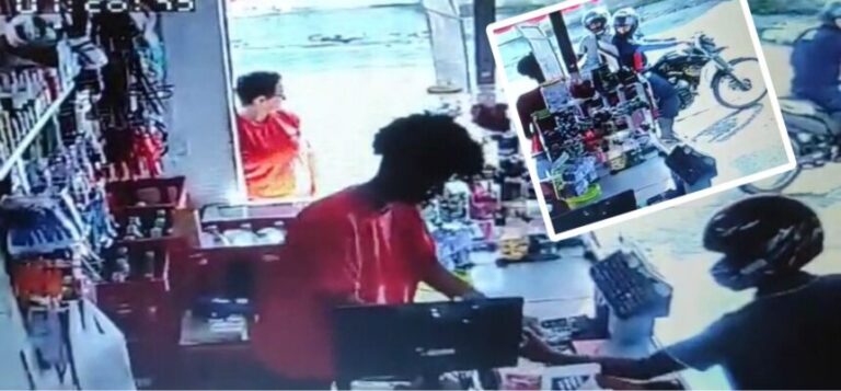 Criminosos armados rendem funcionários e assaltam mercadinho em Mussurunga; veja vídeo