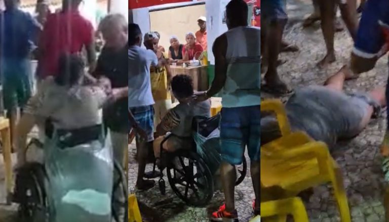 SIMÕES FILHO: Cadeirante agredida durante confusão e festa é encerrada pela PM