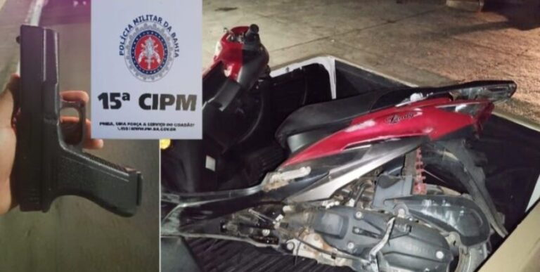 Adolescentes apreendidos com moto roubada e arma na Praia do Flamengo