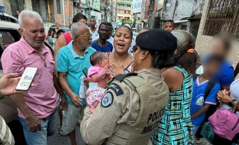 VALEU, GUERREIRAS! Policiais aplaudidas após manobra de Heimlich e salvamento de bebê em Cosme de Farias