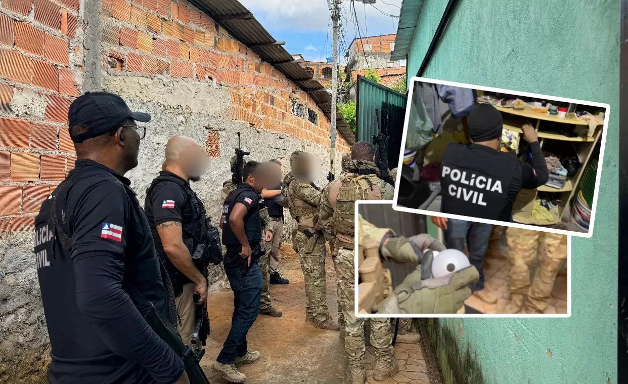 OPERAÇÃO PROTEGER: Polícia Civil apreende materiais do tráfico no Subúrbio de Salvador