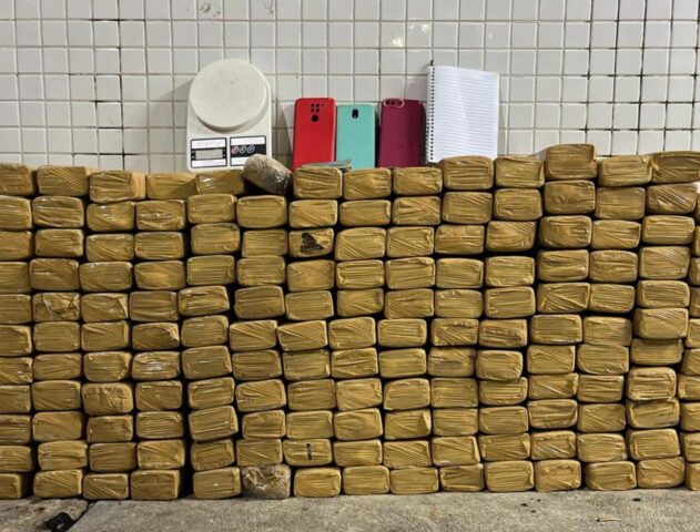 “BAQUE NO TRÁFICO”: PM apreende quase 200kg de maconha em São Cristóvão e prende traficante durante fuga