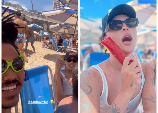 E CADÊ O KANNALHA? Pabllo Vittar atrai os ‘machos’ no Porto da Barra