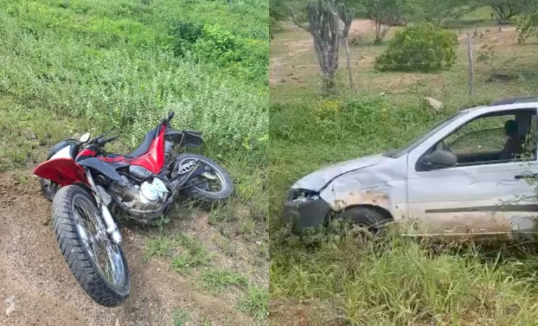 FOI ARREMESSADO: Homem morre em acidente entre moto e carro na BA-120