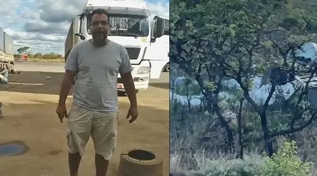 PRESO NAS FERRAGENS: Caminhoneiro morre em acidente na BR-020 em São Desidério