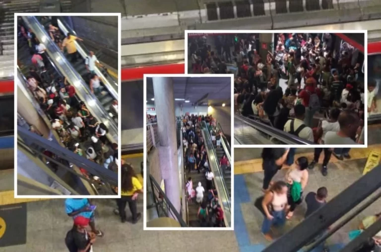 AGONIA NA VOLTA PRA CASA: Pane em trem da Linha 1 do metrô causa transtornos e superlotação; veja