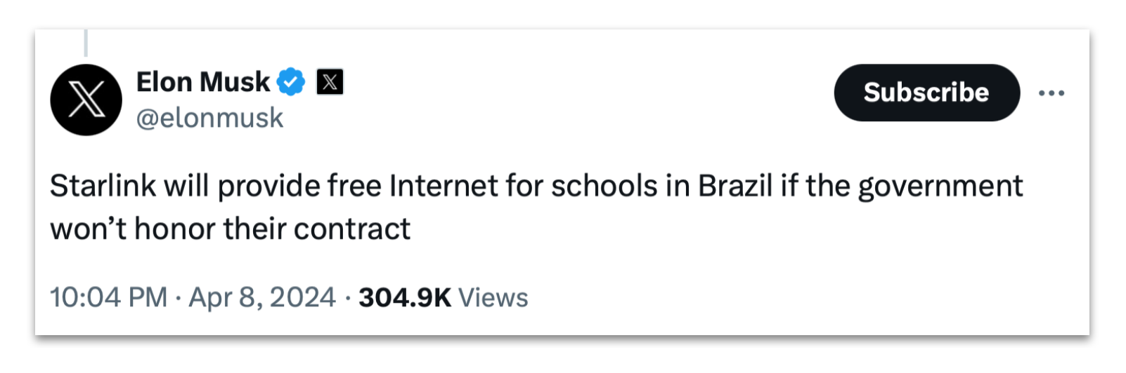 Apos ameaca do Governo Elon Musk quer oferecer internet gratuita as escolas brasileiras