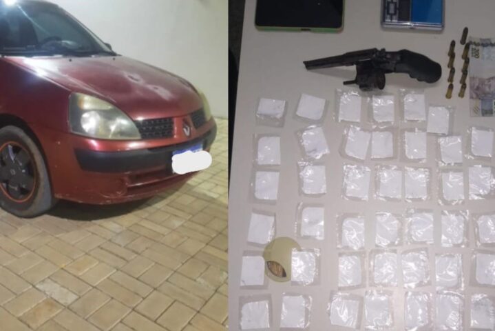 Arma, munições e droga são apreendidas pela PM em Jeremoabo