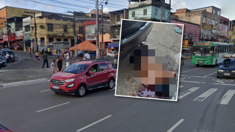 RAJADA DE TIROS! Homem morto no Largo do Tanque vai parar embaixo de carro