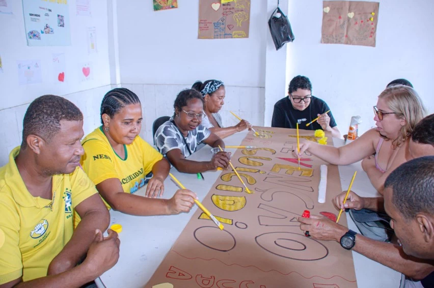 CAPS II de Lauro de Freitas reforça importância da arte na prevenção ao suicídio durante ações do Setembro Amarelo