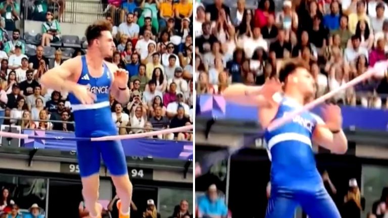 OUTRA “VARA” ATRAPALHOU: Atleta cai no salto com vara após genital encostar no aparelho