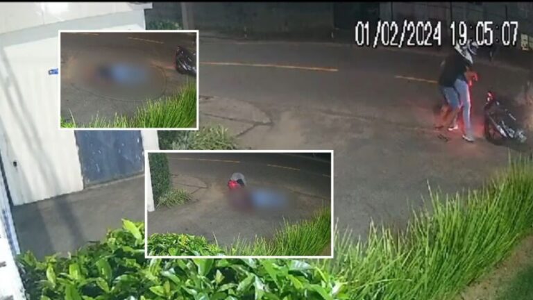 NEM REAGIU! Veja momento exato que assaltante mata motoboy na Estrada Velha do Aeroporto