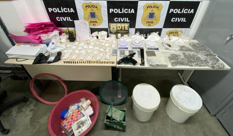 Centro de distribuição de drogas em Feira de Santana é localizado