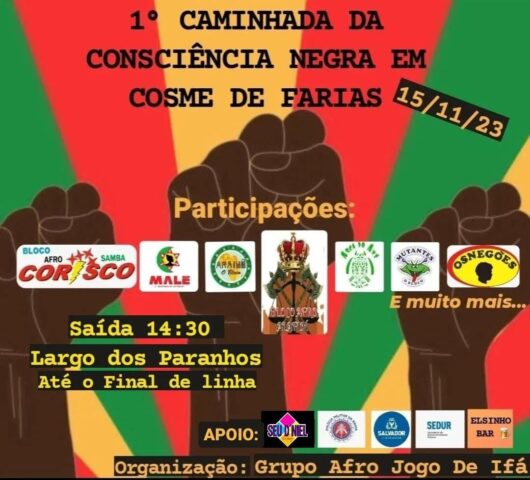 Consciencia negra grupo afro Jogo de Ifa promove evento cultural em Cosme de Farias