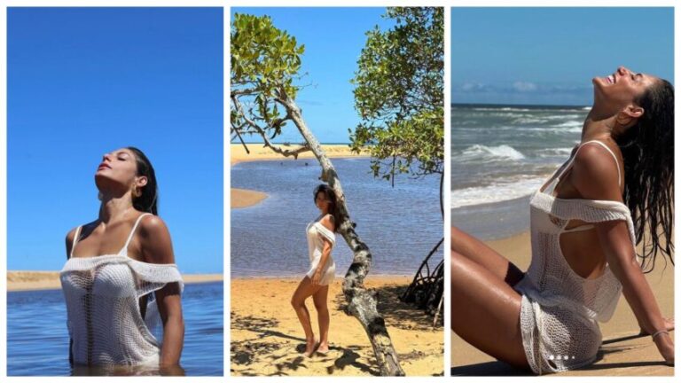 “VOLTEI BAHIA”: Mari Gonzalez curte praia paradisíaca; veja fotos
