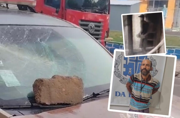 DESTEMIDO: Suspeito de jogar pedra em viatura da PM baiana é preso