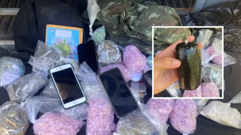 Tiroteio em Valéria termina com apreensão de drogas, explosivos e câmera do tráfico