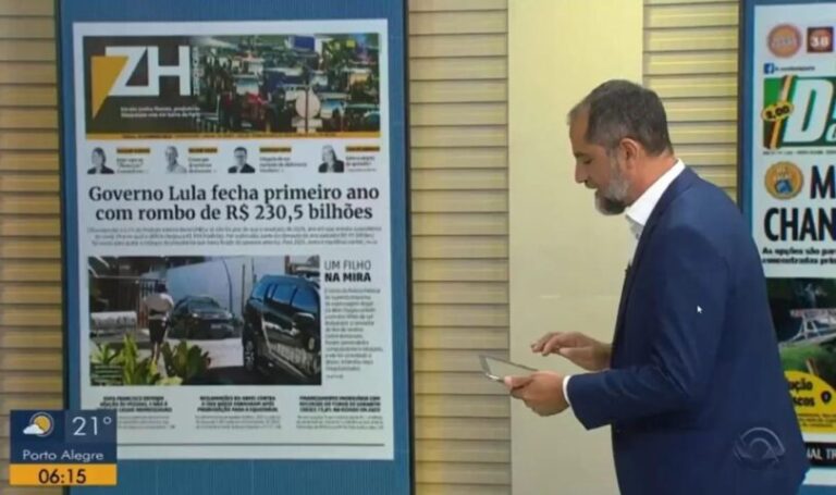 ENTENDA O QUE ACONTECEU: Vídeo de jornalista que interrompeu notícia negativa sobre governo Lula viraliza