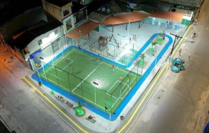 praça e quadra requalificadas na Pitanguinha