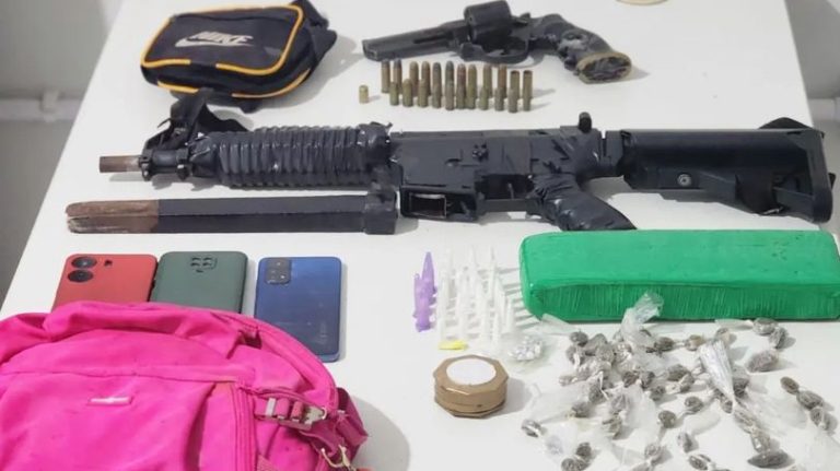 Tiros, correria e armas apreendidas pelo 23° Batalhão em Vera Cruz
