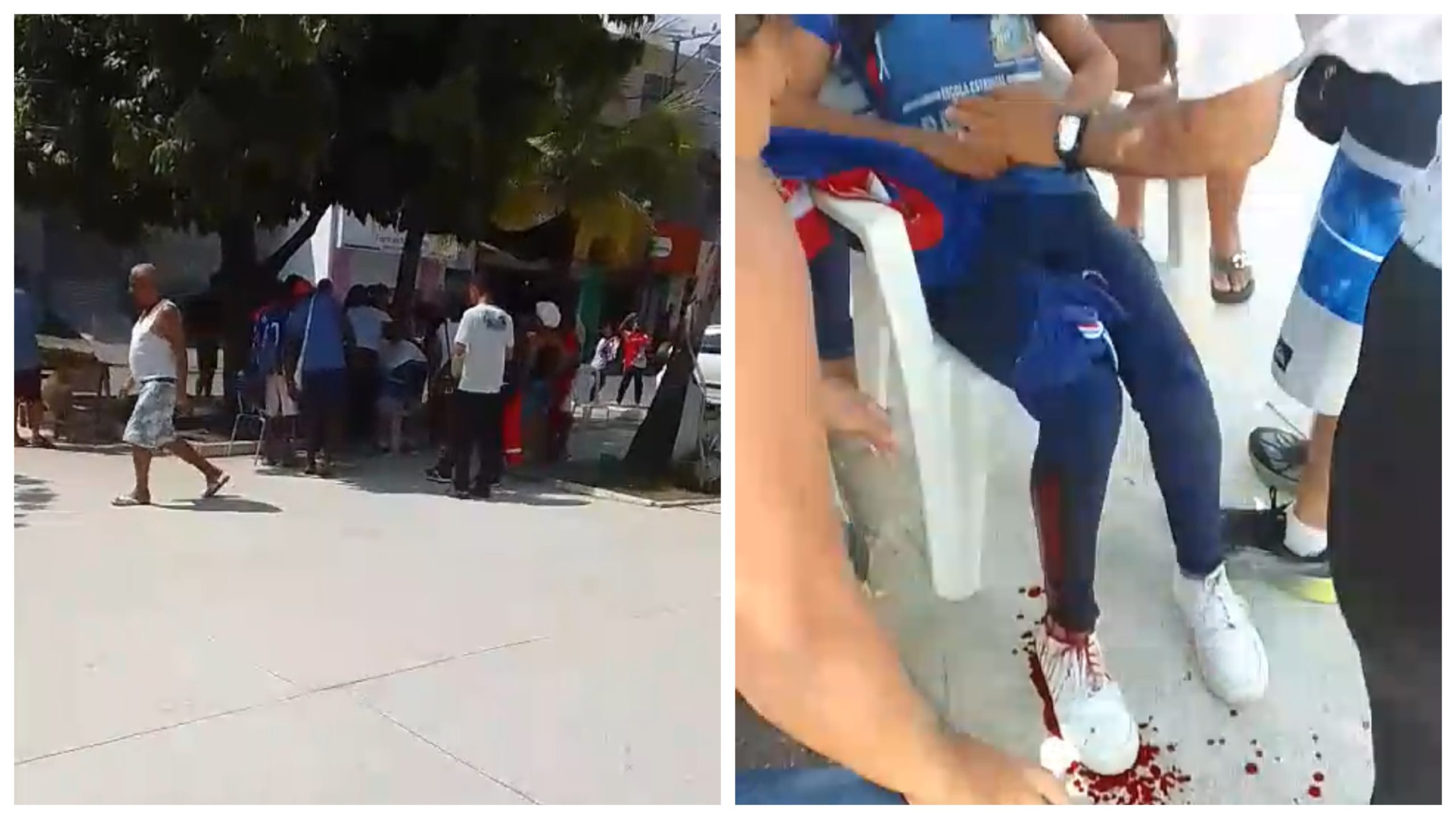 BALA PERDIDA: Estudante atingida ao sair de colégio em Mussurunga 1 - BALA PERDIDA: Estudante atingida ao sair de colégio em Mussurunga