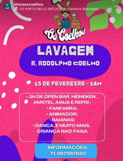 Bloco dos Coelhos - Bloquinho open bar desfila no Stiep com fanfarra no carnaval, veja valores e datas