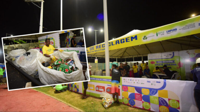 Coleta seletiva no Festival Virada Salvador promove sustentabilidade e renda extra para mais de 100 catadores