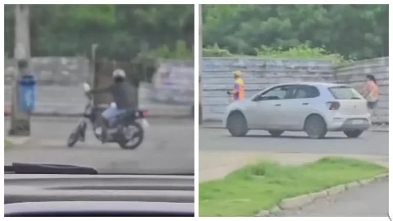 EM PLENA LUZ DO DIA: Assalto seguido de sequestro é flagrado no Stiep