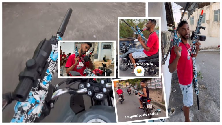 Influenciador Indiano do Grau simula “guerrinha” de facção no trânsito de Salvador