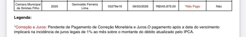 Genivaldo Lima diz que ainda cabe recurso, mas TCM encerra fase administrativa e fixa prazo de pagamento