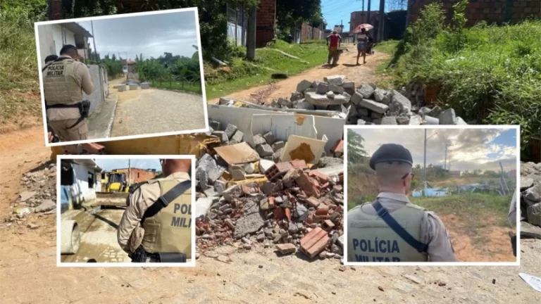 CIRCUITO FECHADO! Dez barricadas de facção são derrubadas durante operação policial em Itaparica e Vera Cruz