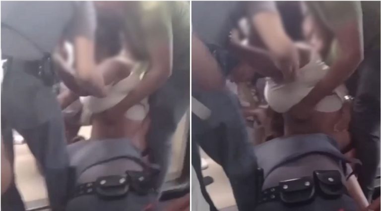 PENSE NO DESESPERO!? Passageira fica com a perna presa no metrô do Imbuí