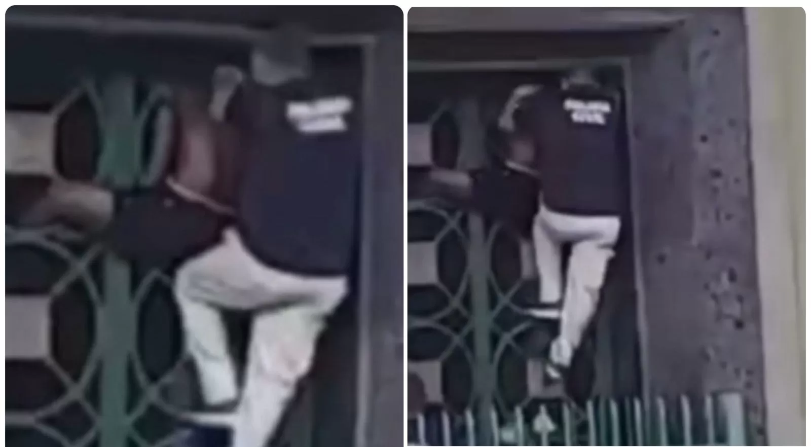 SE PENDUROU: Homem surta e escala sede da Polícia Civil no centro de Salvador